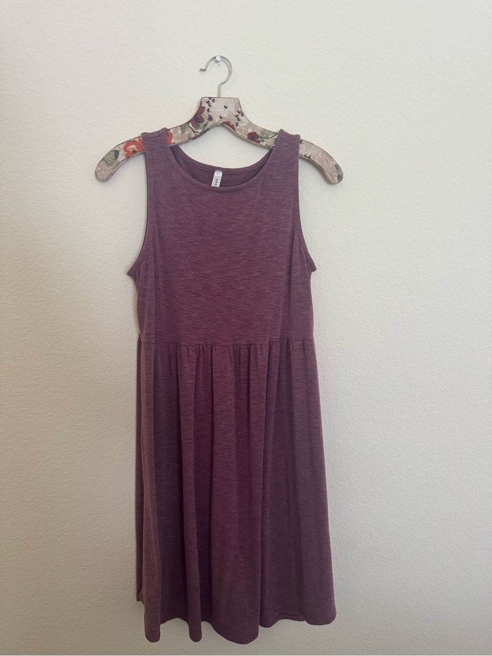 Sleeveless Mauve Knit Dress